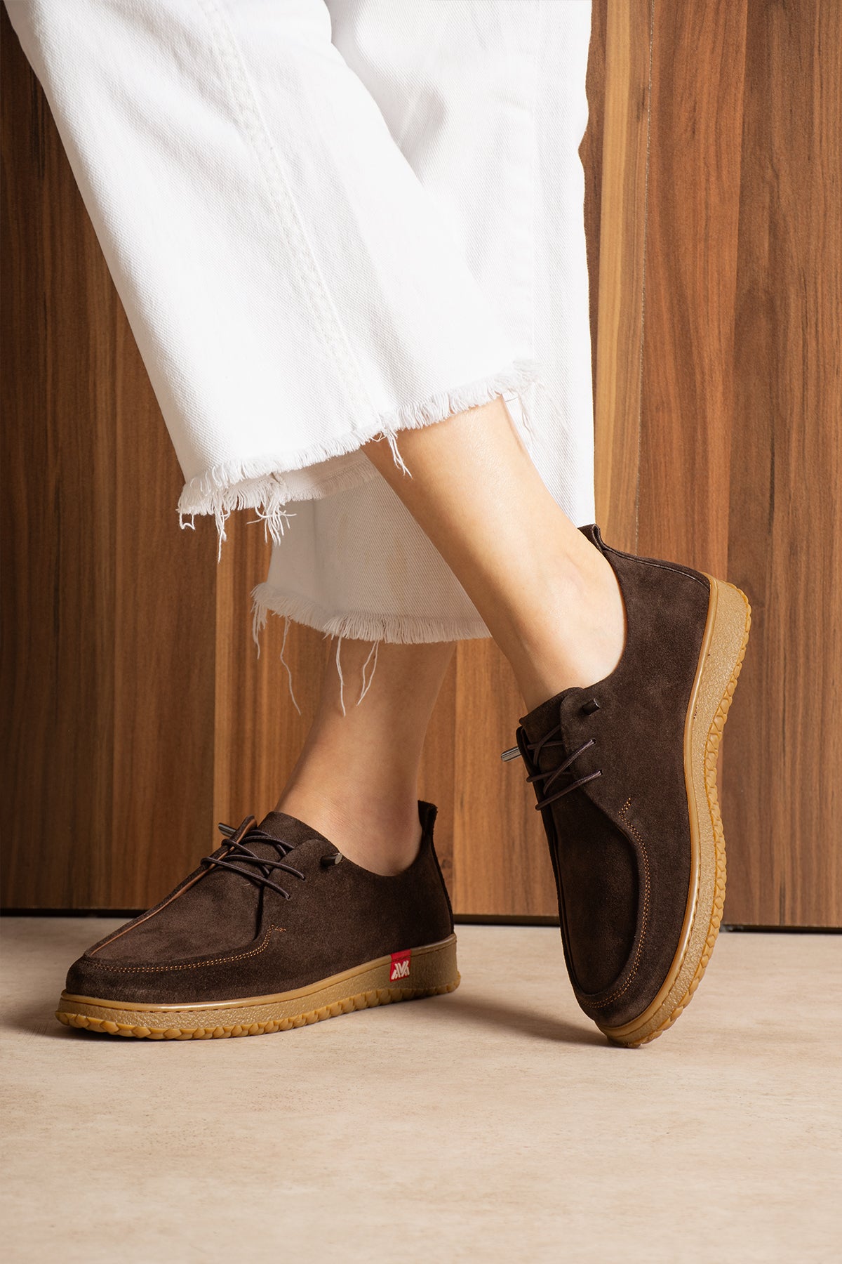 Mokka Kahverengi Süet Hakiki Deri Ortopedik Loafer