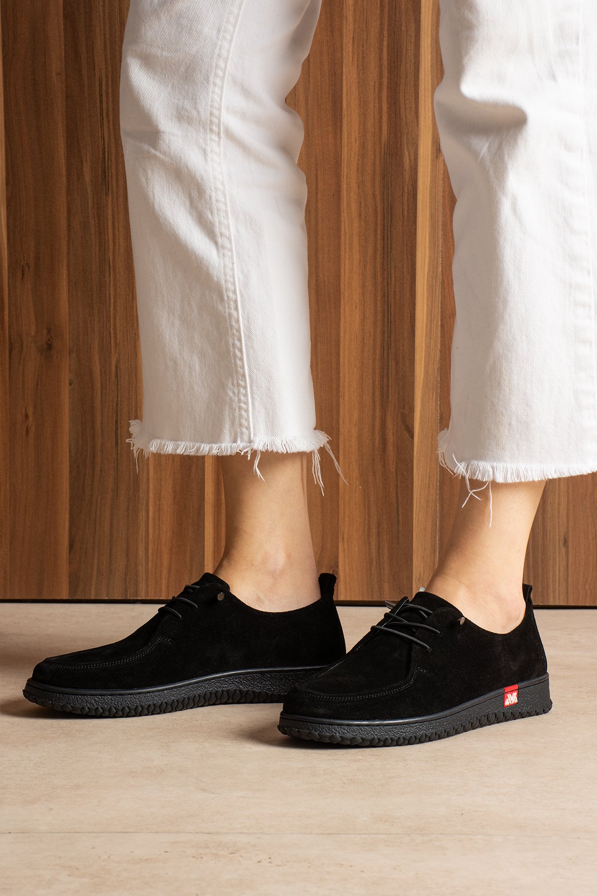 Mokka Siyah Süet Hakiki Deri Ortopedik Loafer