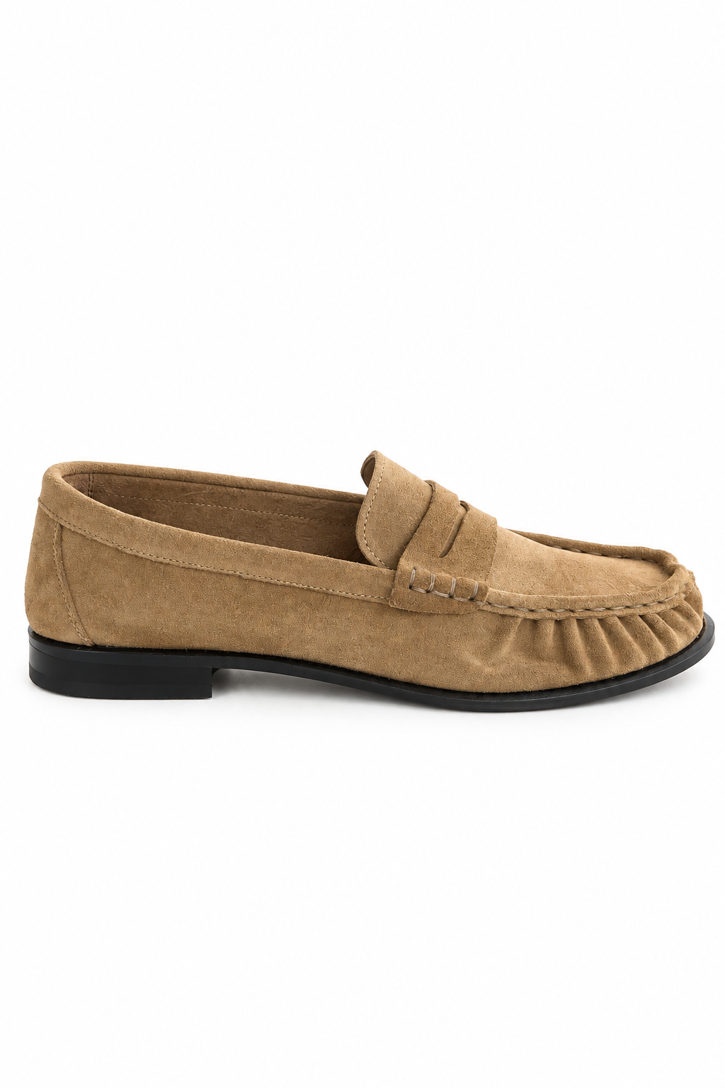 Arlet Rome Bej Süet Hakiki Deri Loafer