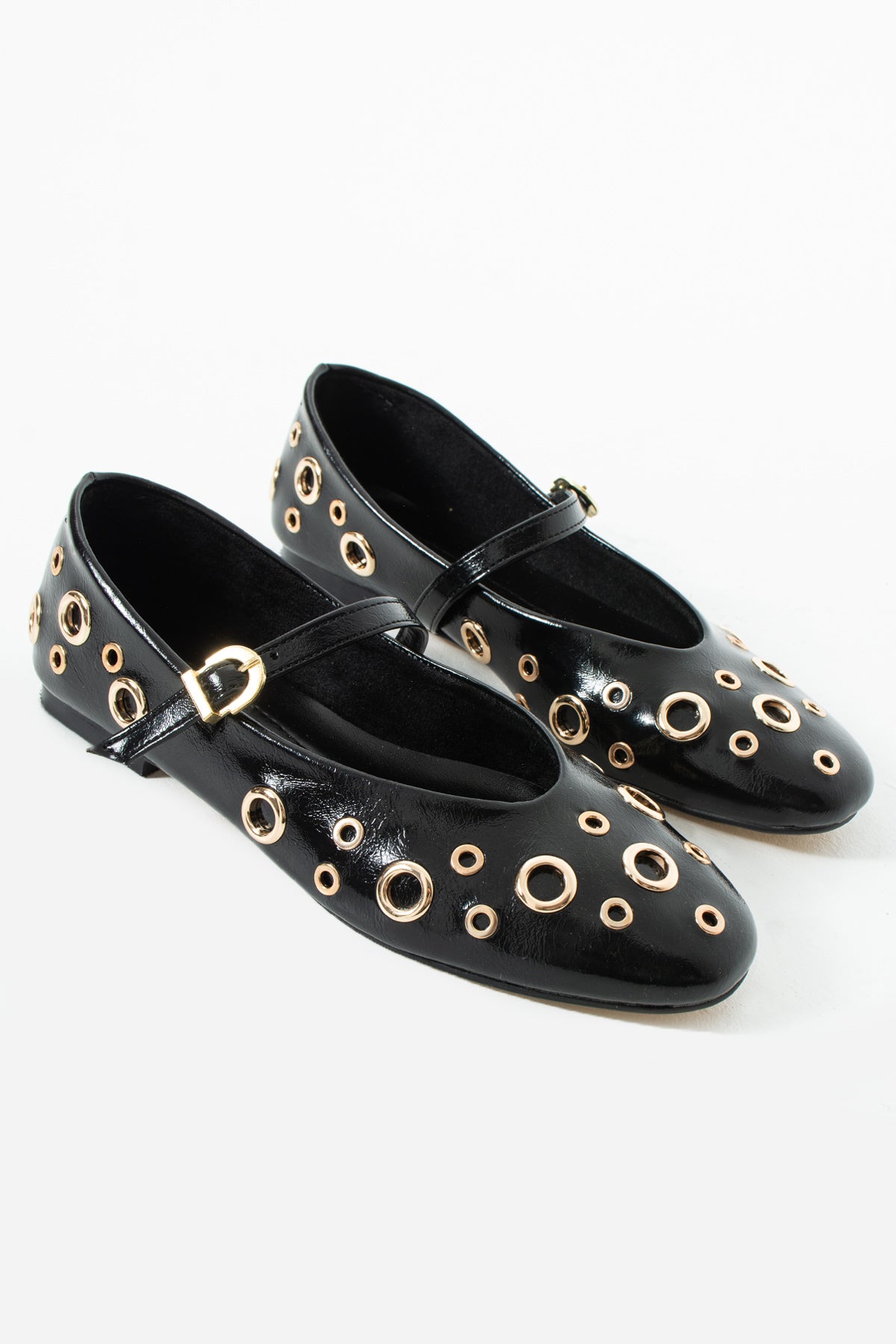 Gala Siyah Gold Trok Detaylı Babet