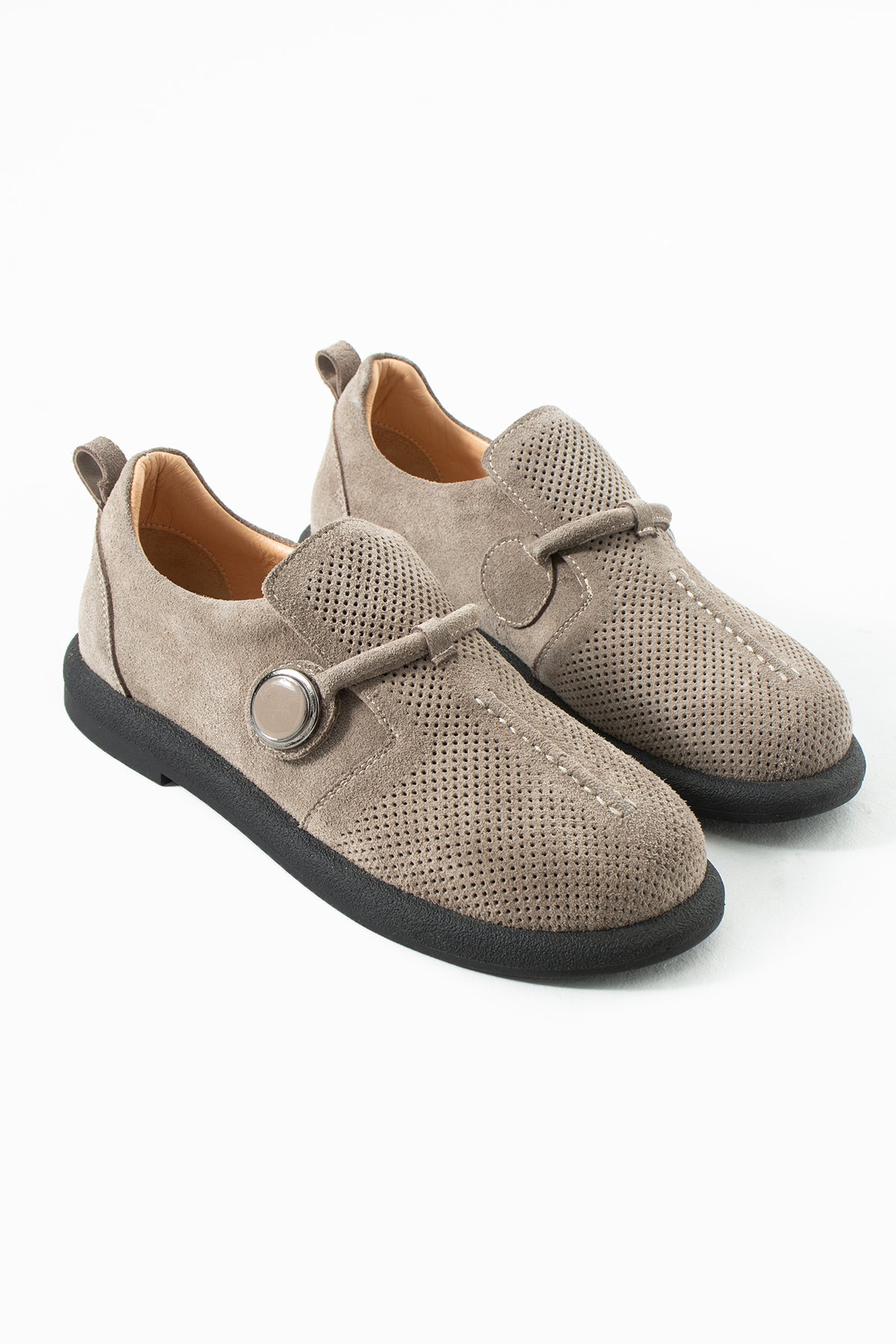 Punto Vizon Süet Hakiki Deri Loafer