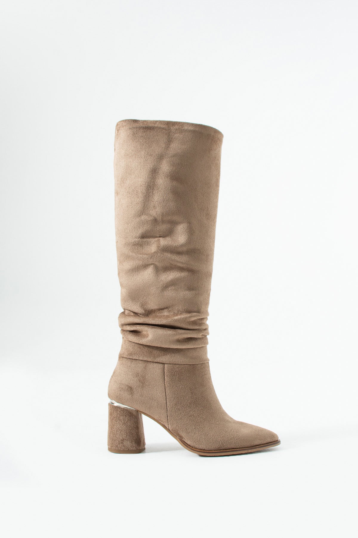 Marven Vizon Süet Topuklu Çizme
