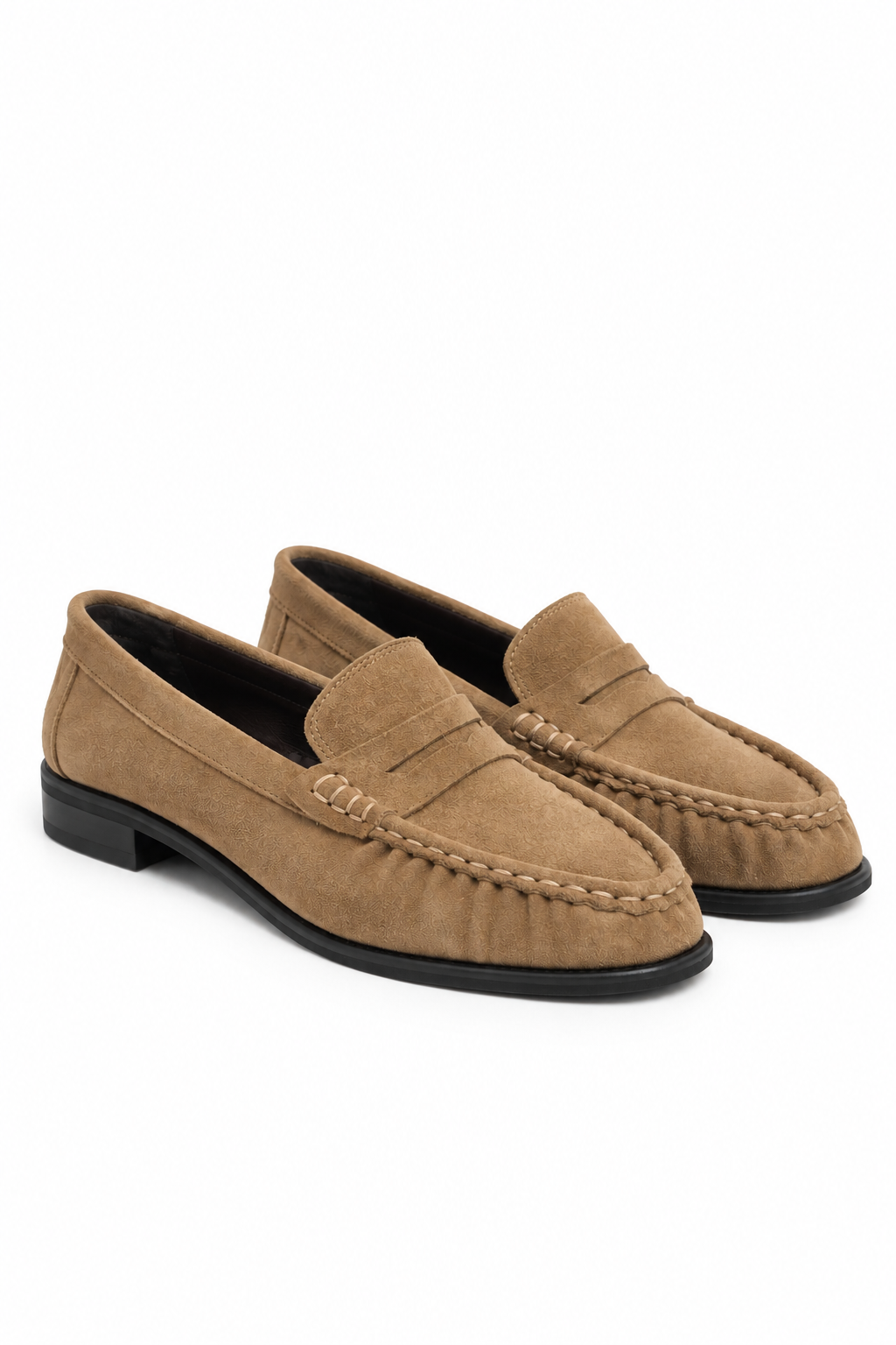 Arlet Rome Bej Süet Hakiki Deri Loafer