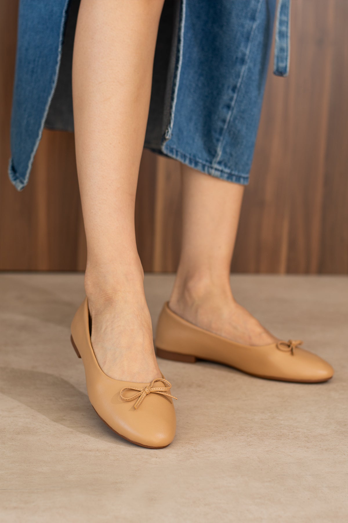 Joy Ten Hakiki Deri Fiyonklu Babet