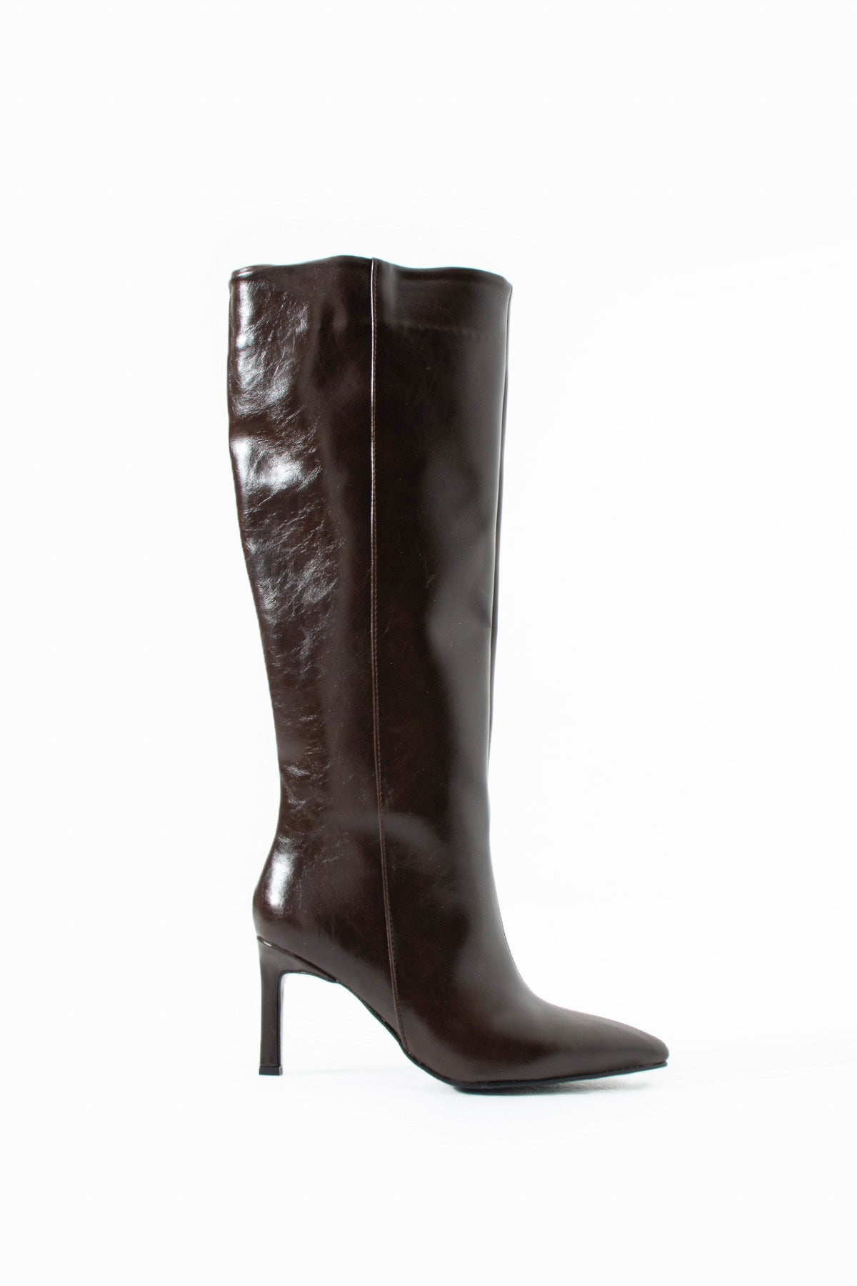 Alin Kahverengi Rustik Topuklu Çizme